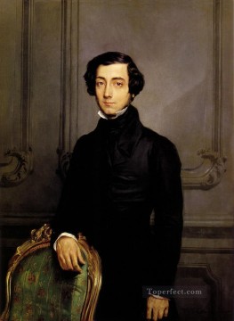 セオドア・シャセリオー Painting - アレクシ・ド・トクヴィルの肖像 1850 ロマンチックなセオドール・シャセリオー